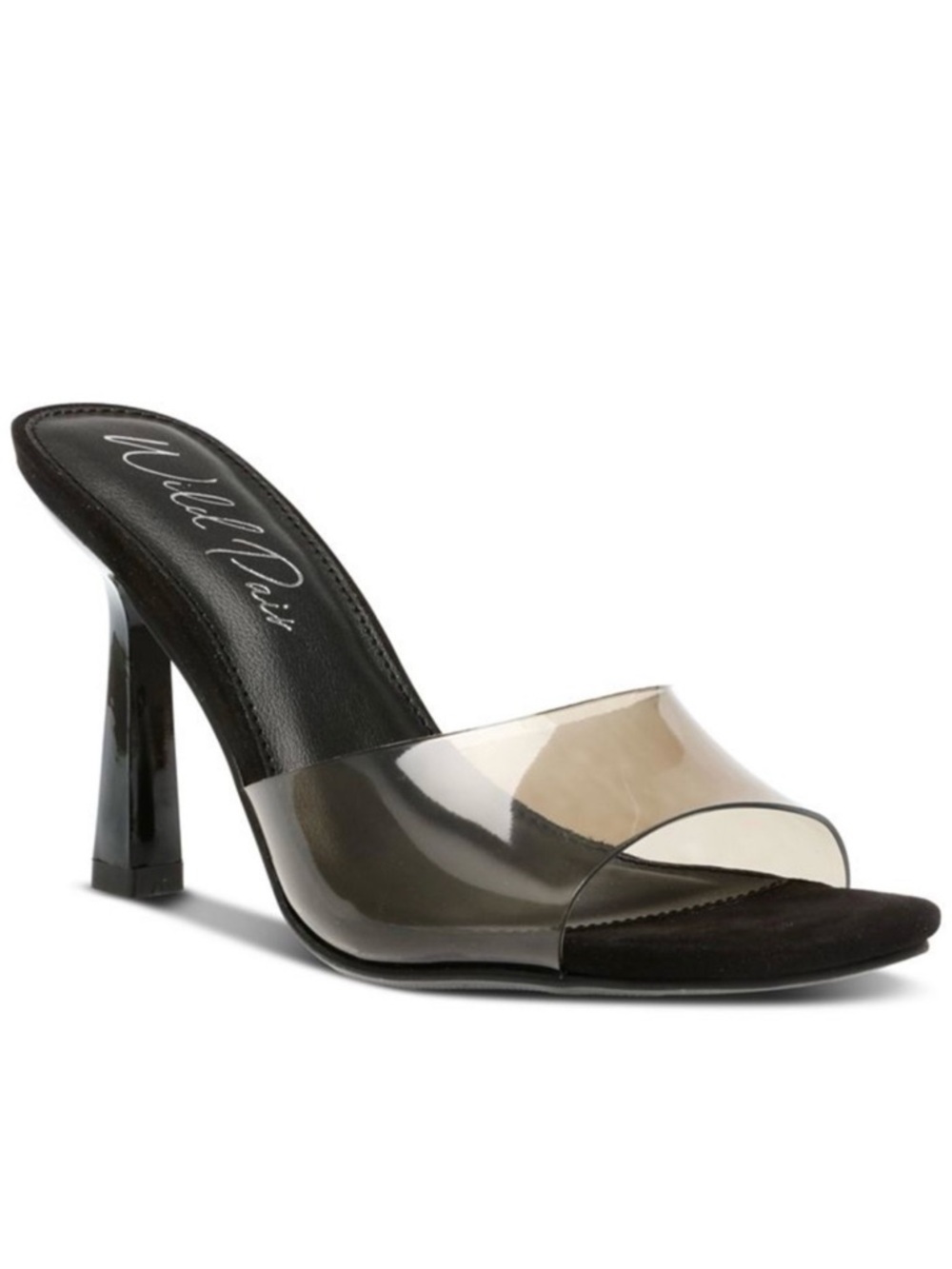 Brand New in Box Wild Pair Women's Black Clear Slide Sandal